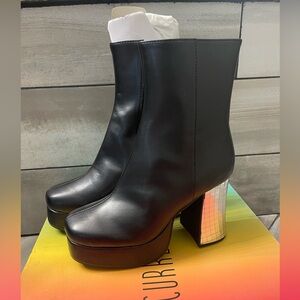Current Mood Dirty Disco platform mirrored boots